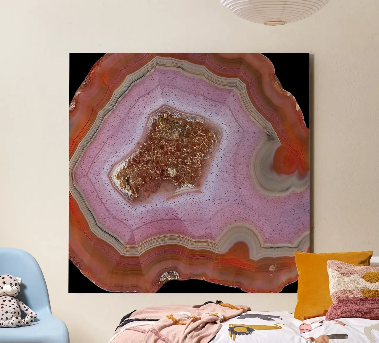 Agata Fetta Texture 30 alluminio dibond da Gemstone Textures
