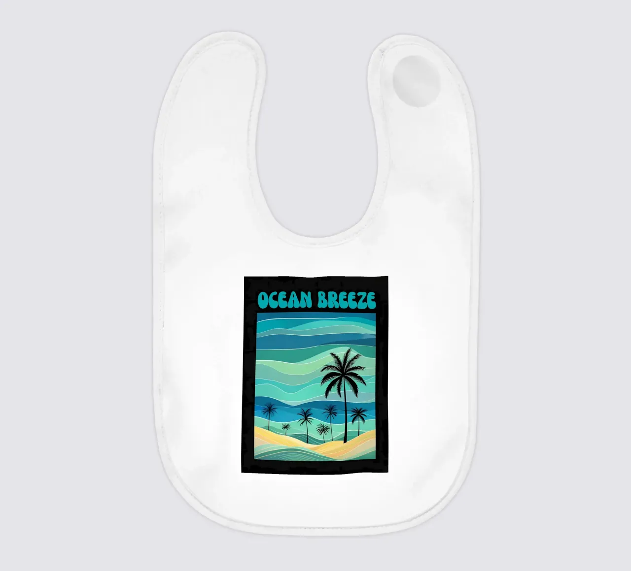 Spiaggia Ocean Breeze Retro bavaglino da inspirational quote