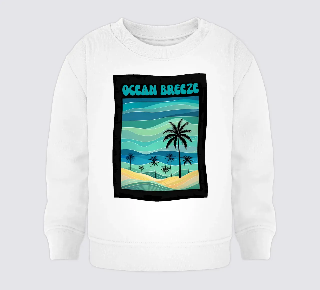 Spiaggia Ocean Breeze Retro felpa neonato da inspirational quote