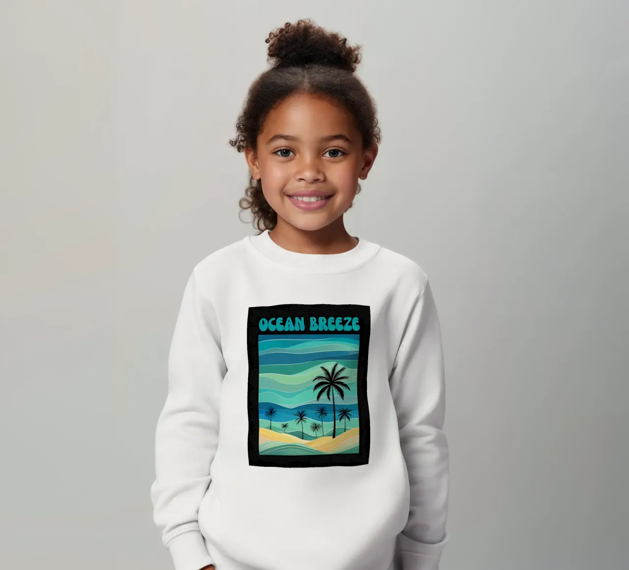 Spiaggia Ocean Breeze Retro felpa bambino da inspirational quote