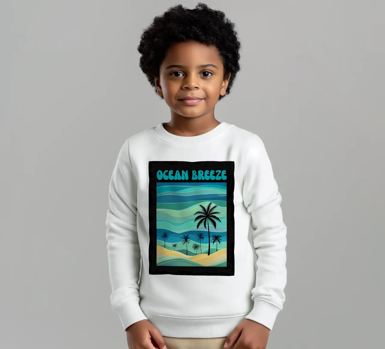 Spiaggia Ocean Breeze Retro felpa bambino da inspirational quote