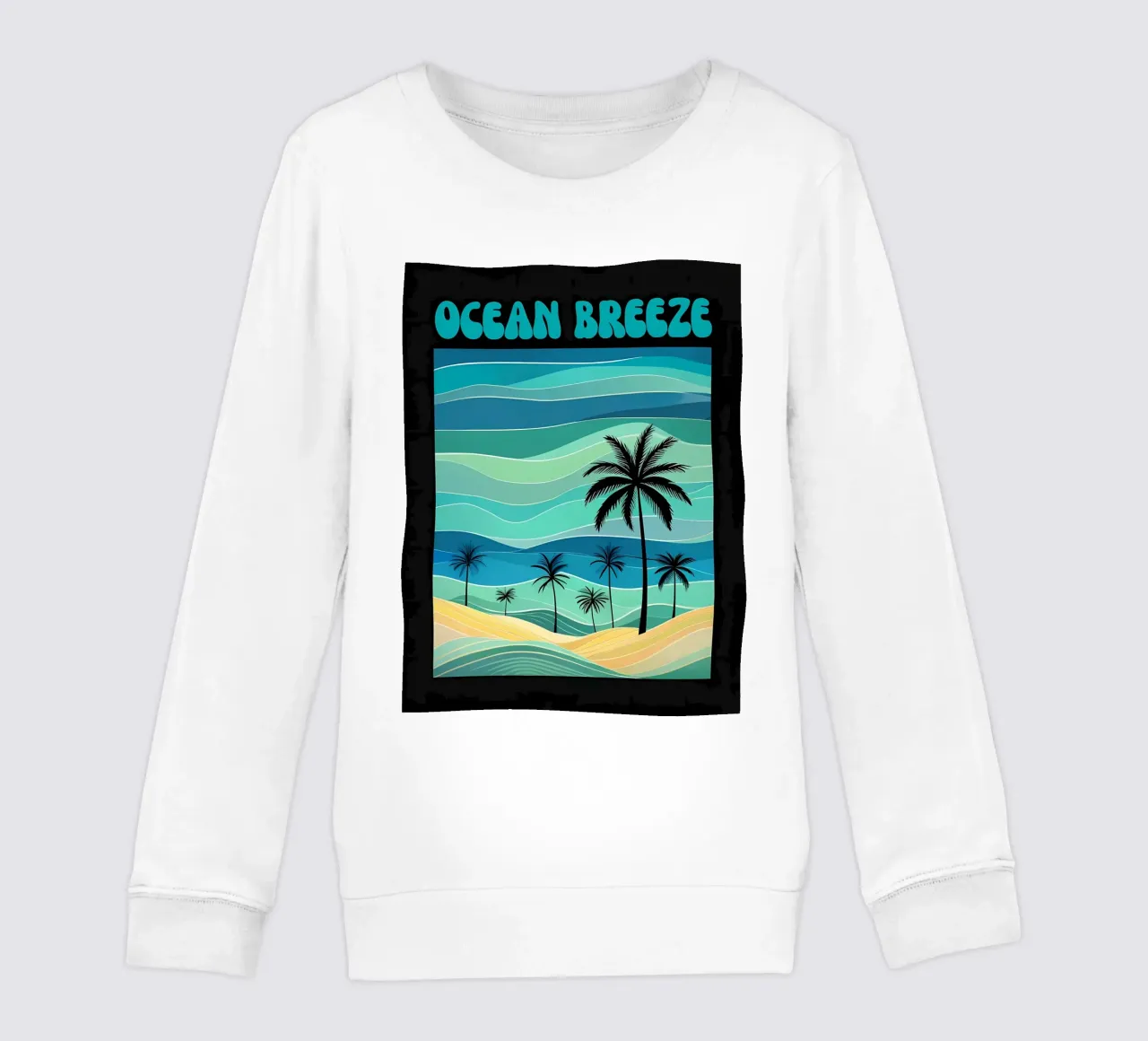 Spiaggia Ocean Breeze Retro felpa bambino da inspirational quote