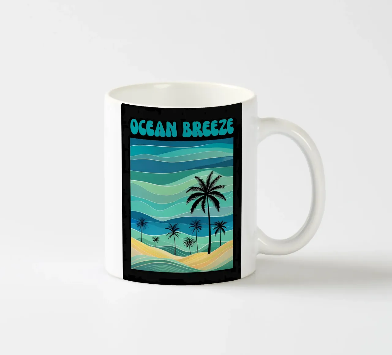 Spiaggia Ocean Breeze Retro tazza in ceramica da inspirational quote