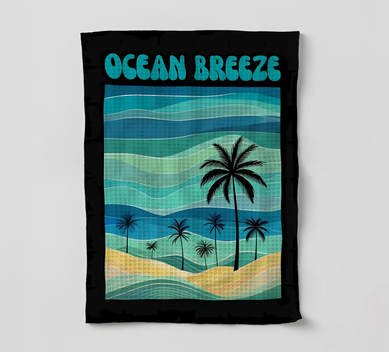 Spiaggia Ocean Breeze Retro canovaccio da cucina da inspirational quote