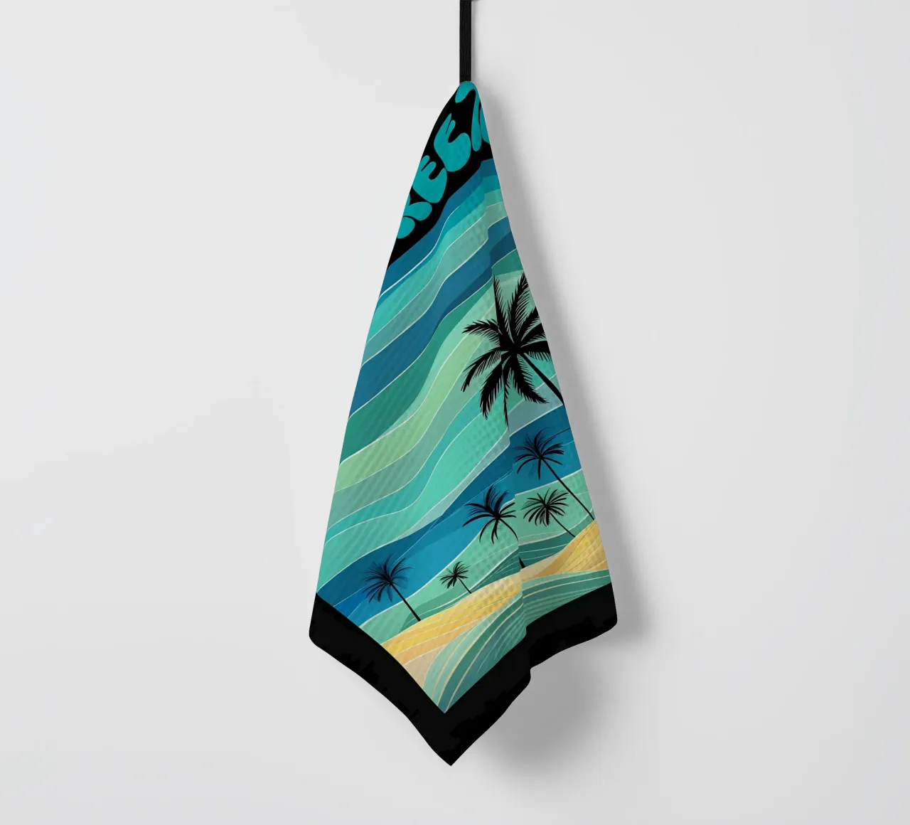 Spiaggia Ocean Breeze Retro canovaccio da cucina da inspirational quote