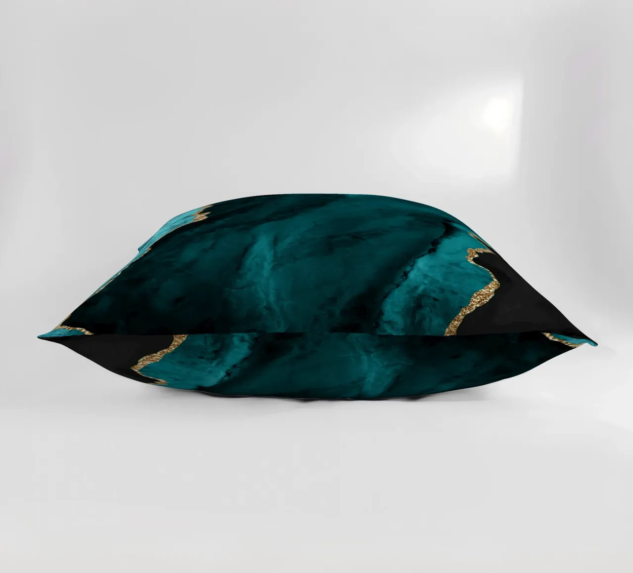 Texture agata oro e verde acqua 01 cuscino da Gemstone Textures