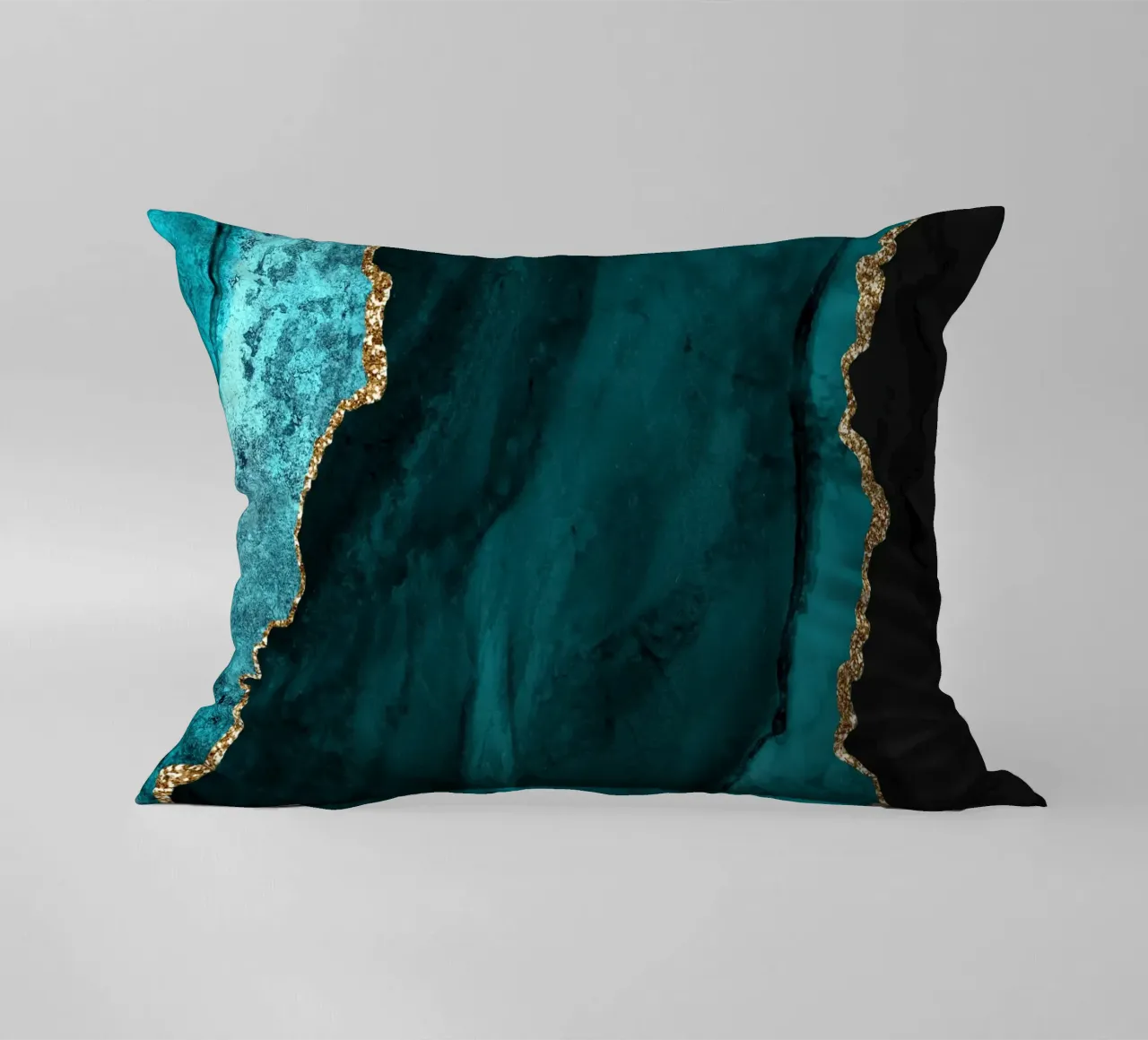 Texture agata oro e verde acqua 01 cuscino da Gemstone Textures