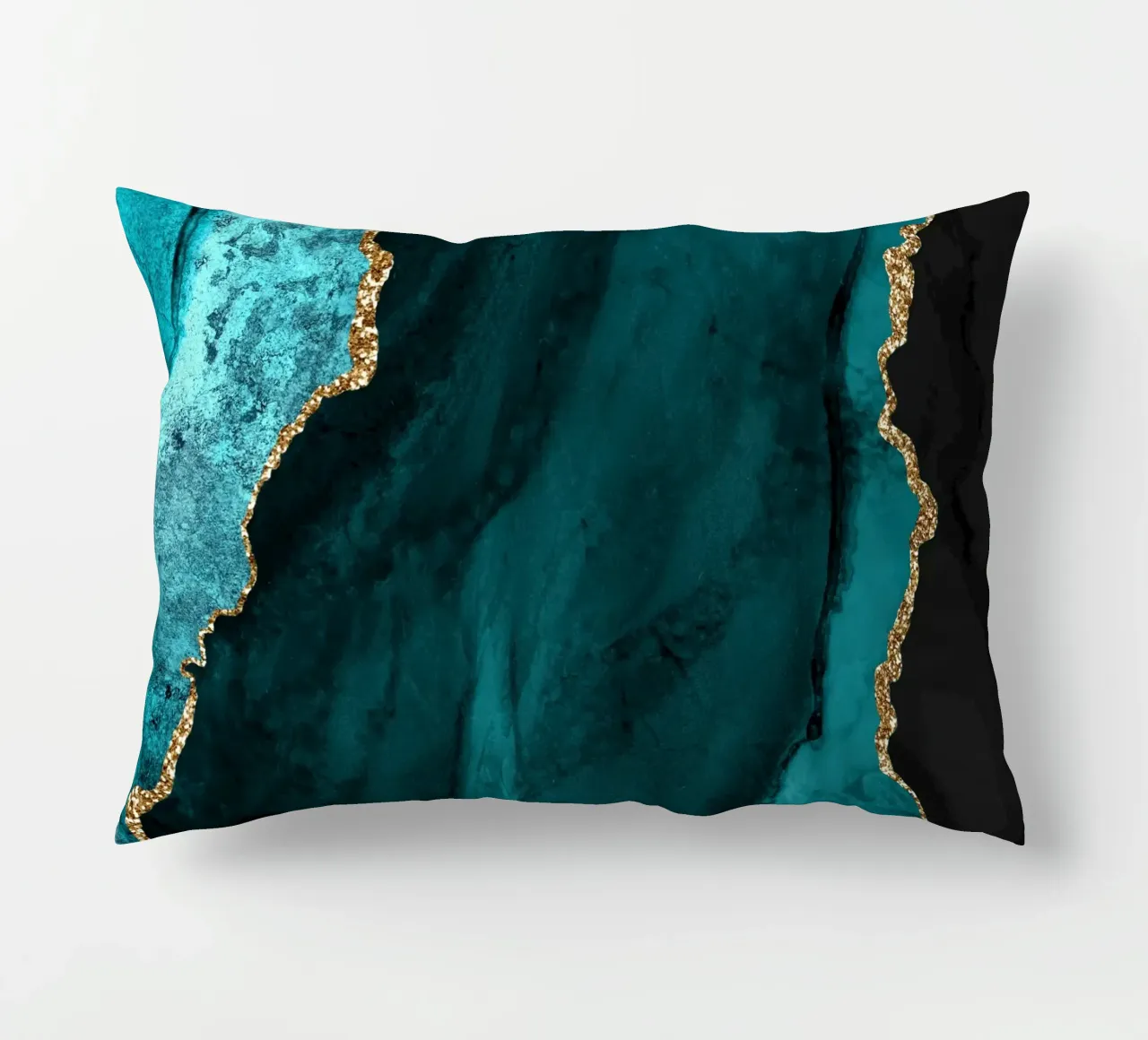 Texture agata oro e verde acqua 01 cuscino da Gemstone Textures