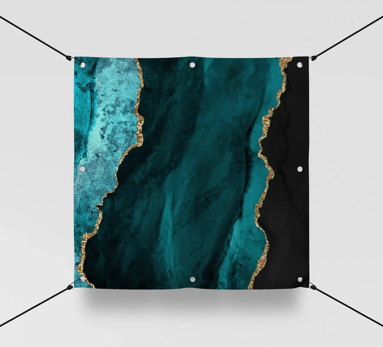 Texture agata oro e verde acqua 01 telo in pvc da Gemstone Textures