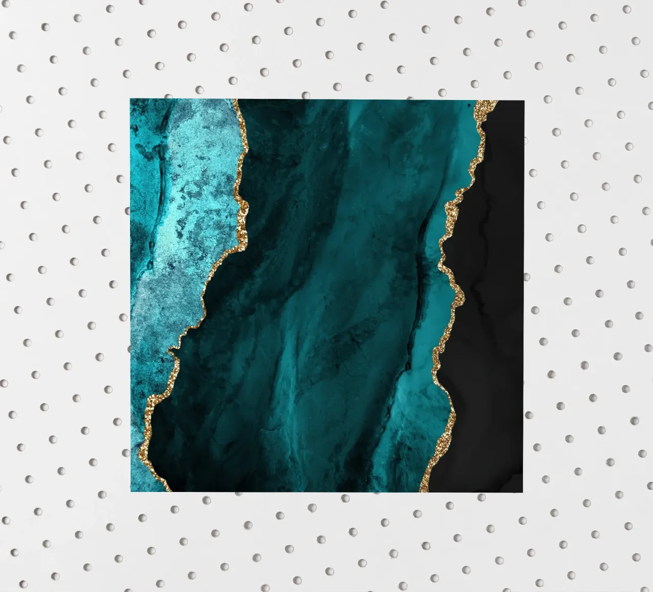 Teal & Gold Agate Texture 01 sticker by Gemstone Textures