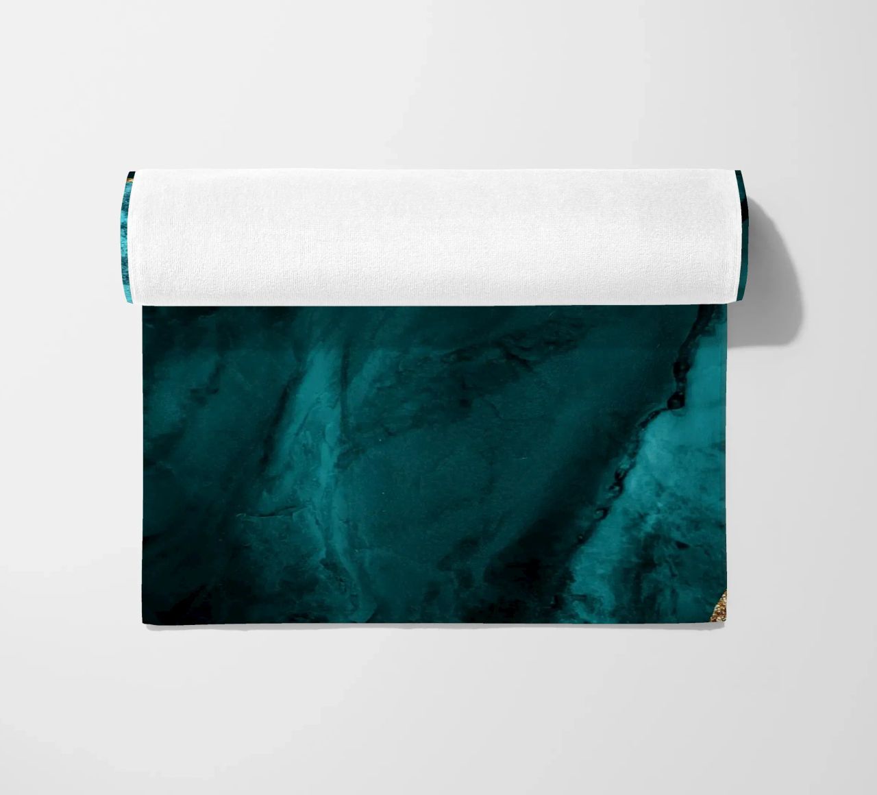 Texture agata oro e verde acqua 01 telo mare da Gemstone Textures