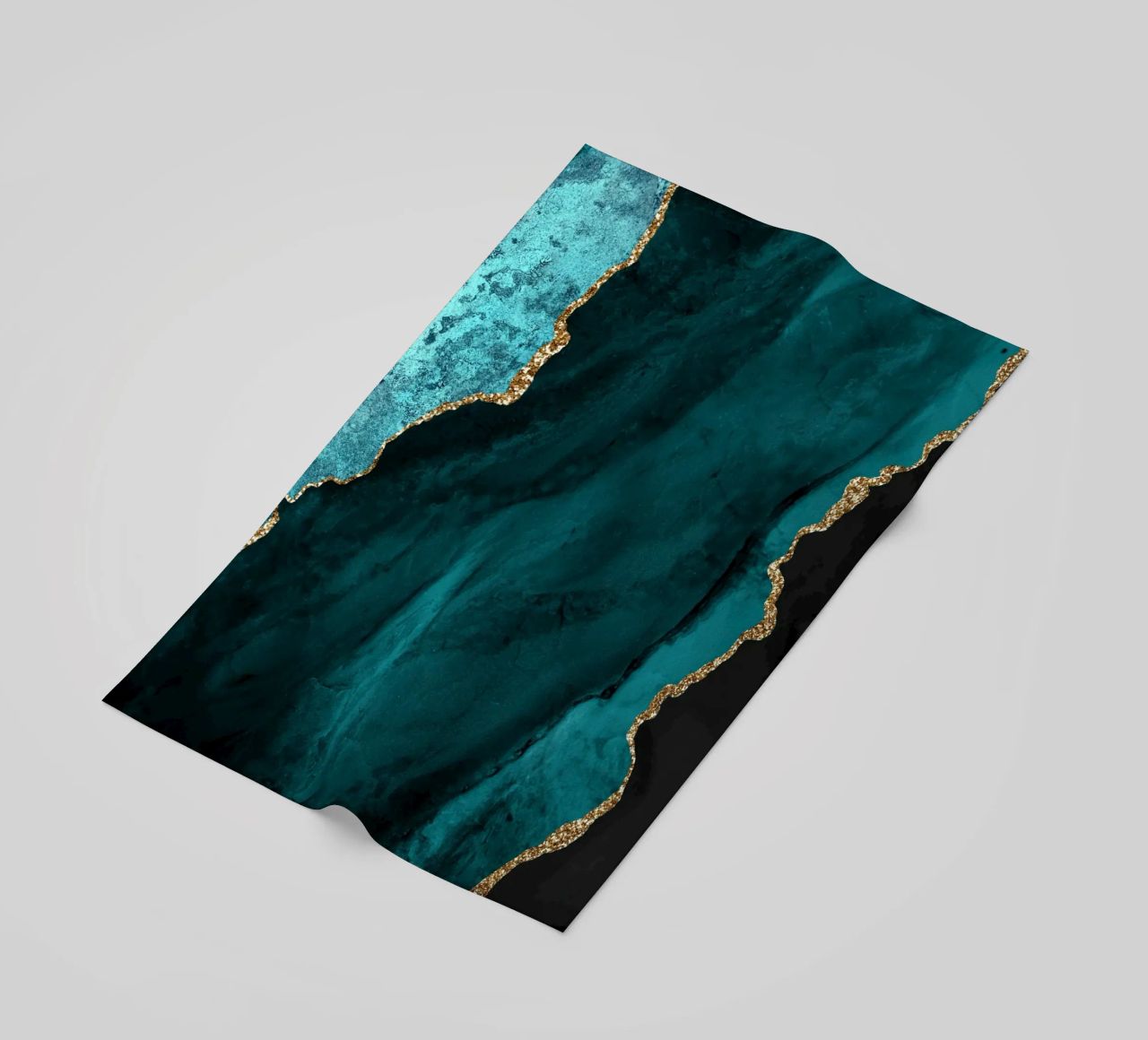 Texture agata oro e verde acqua 01 telo mare da Gemstone Textures