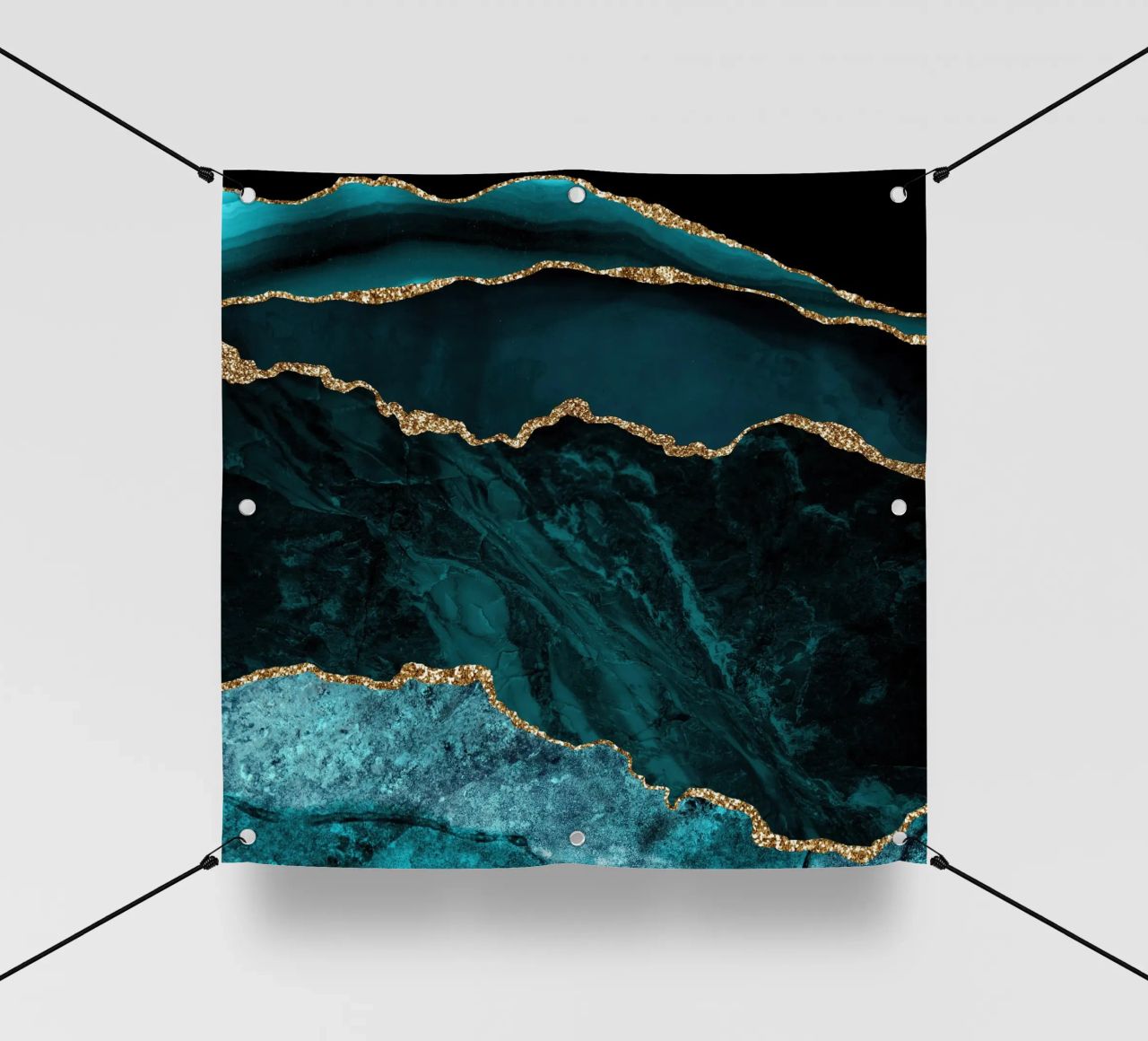 Texture Agata oro e verde acqua 02 telo in pvc da Gemstone Textures