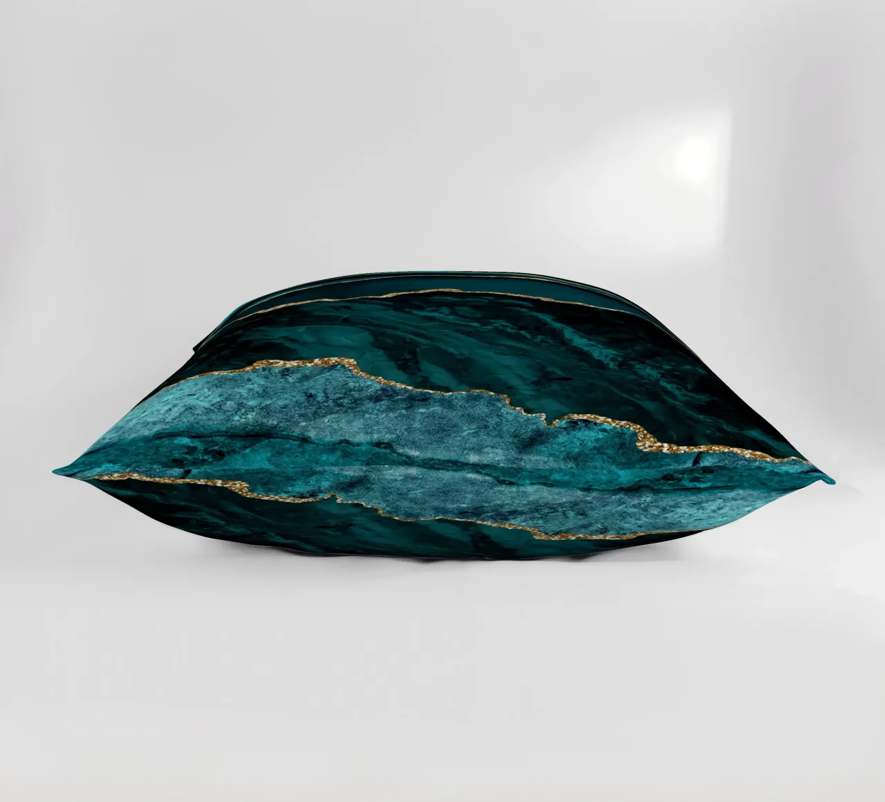 Texture Agata oro e verde acqua 02 cuscino da Gemstone Textures