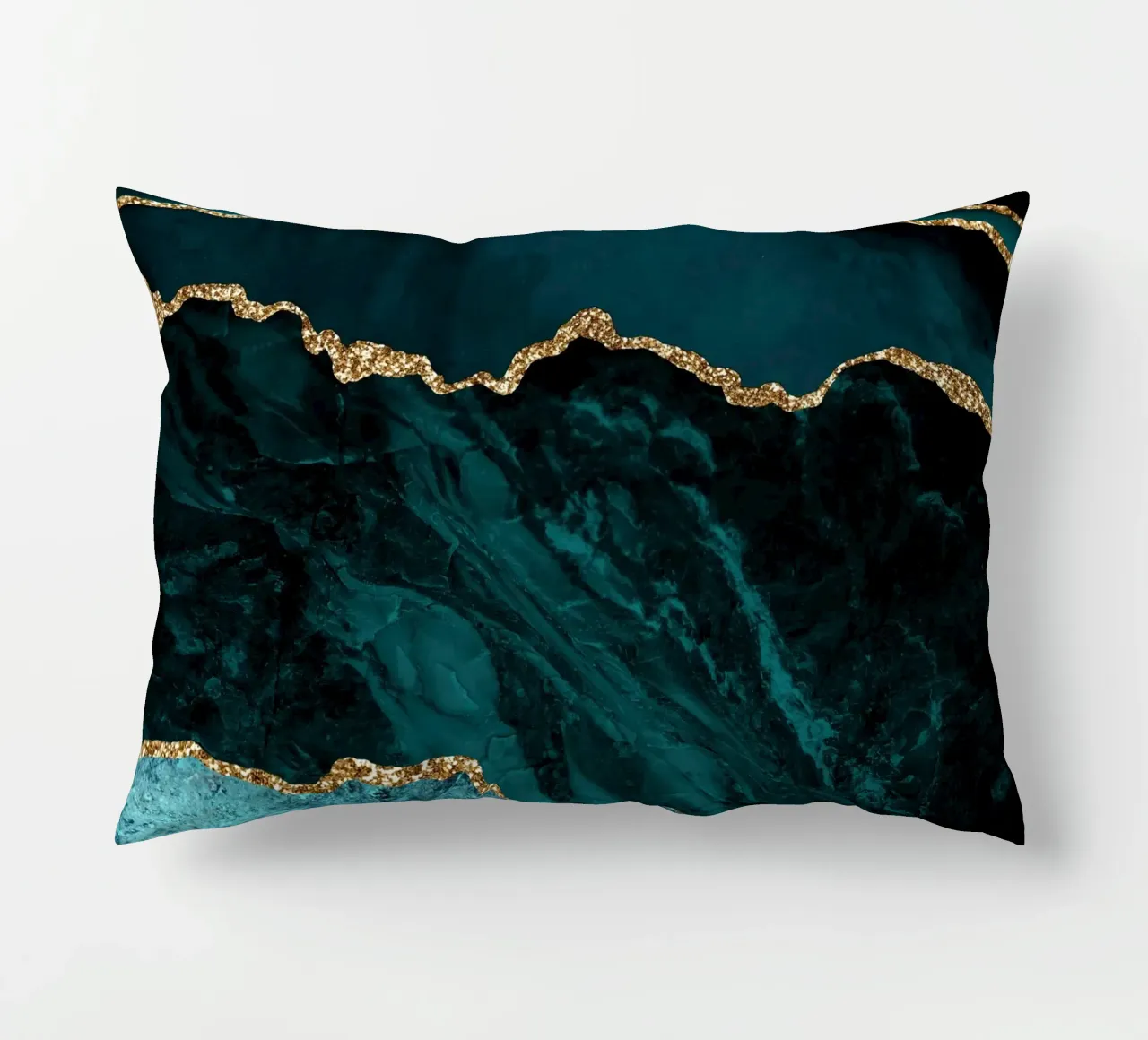Texture Agata oro e verde acqua 02 cuscino da Gemstone Textures