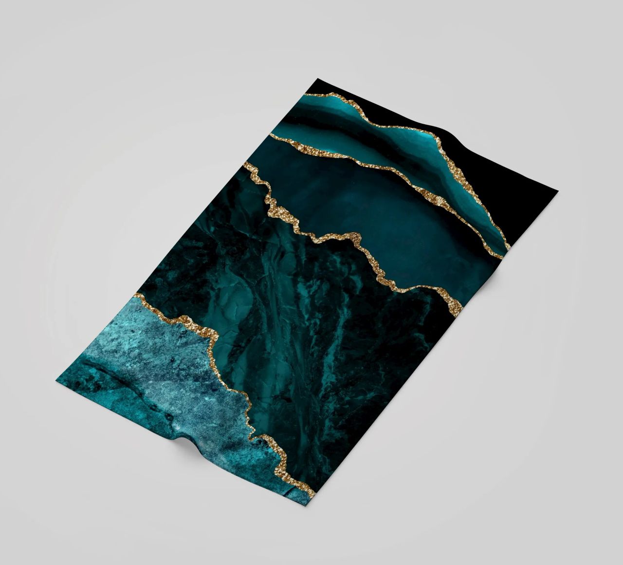 Texture Agata oro e verde acqua 02 telo mare da Gemstone Textures