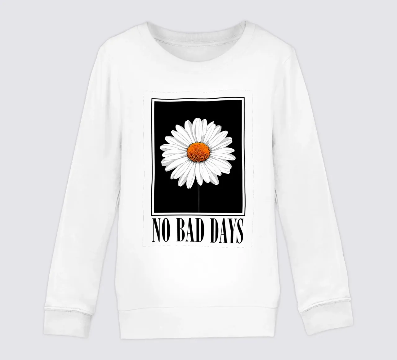 Niente giorni difficili Daisy felpa bambino da inspirational quote