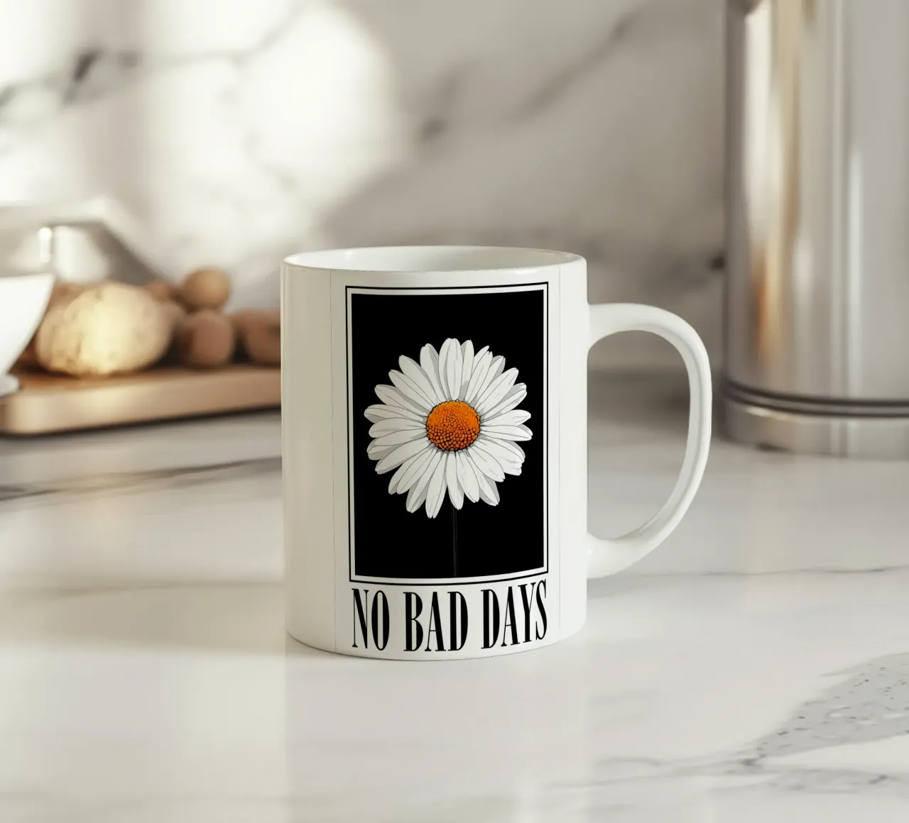 Niente giorni difficili Daisy tazza in ceramica da inspirational quote