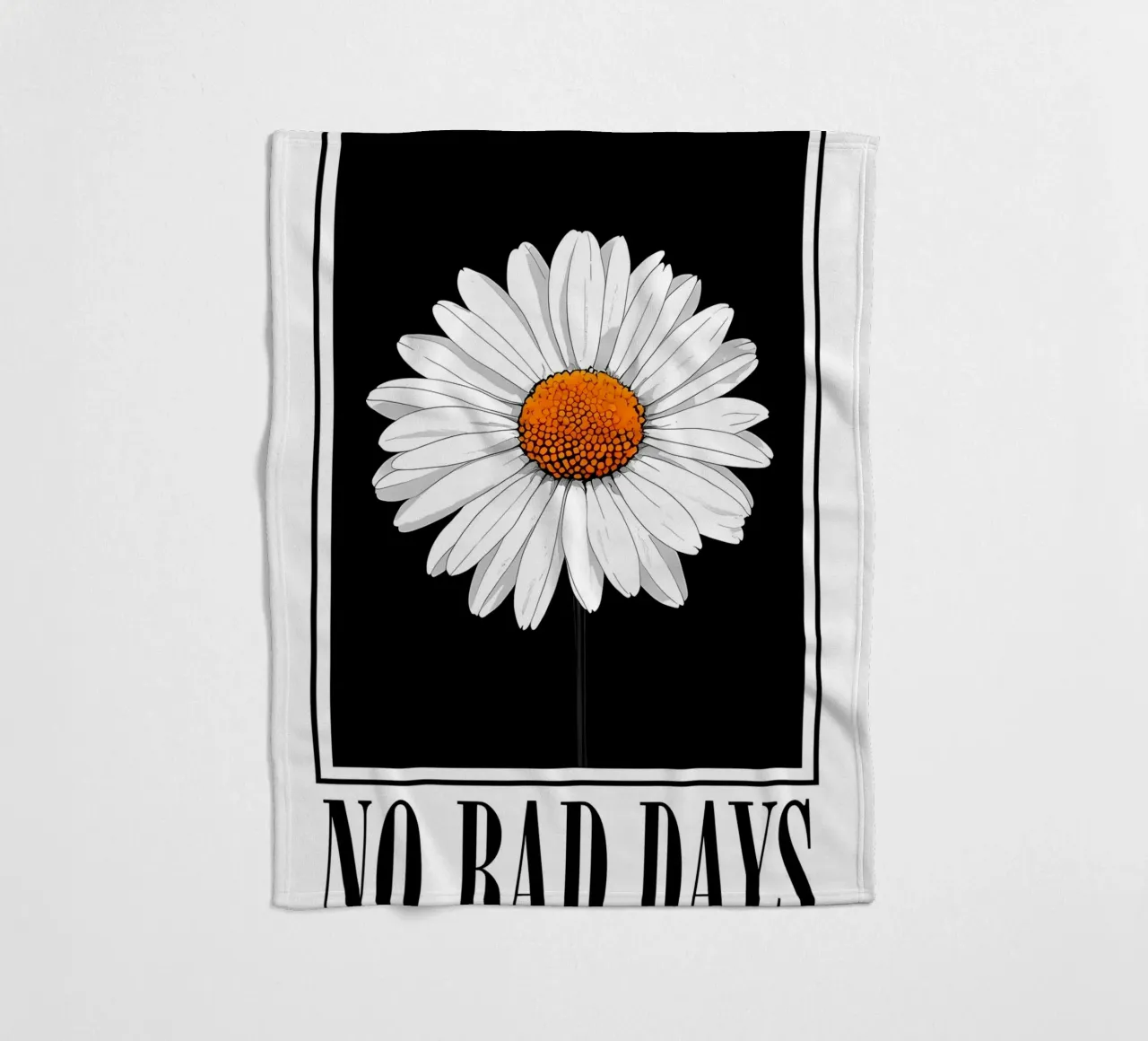 Niente giorni difficili Daisy coperta in pile da inspirational quote