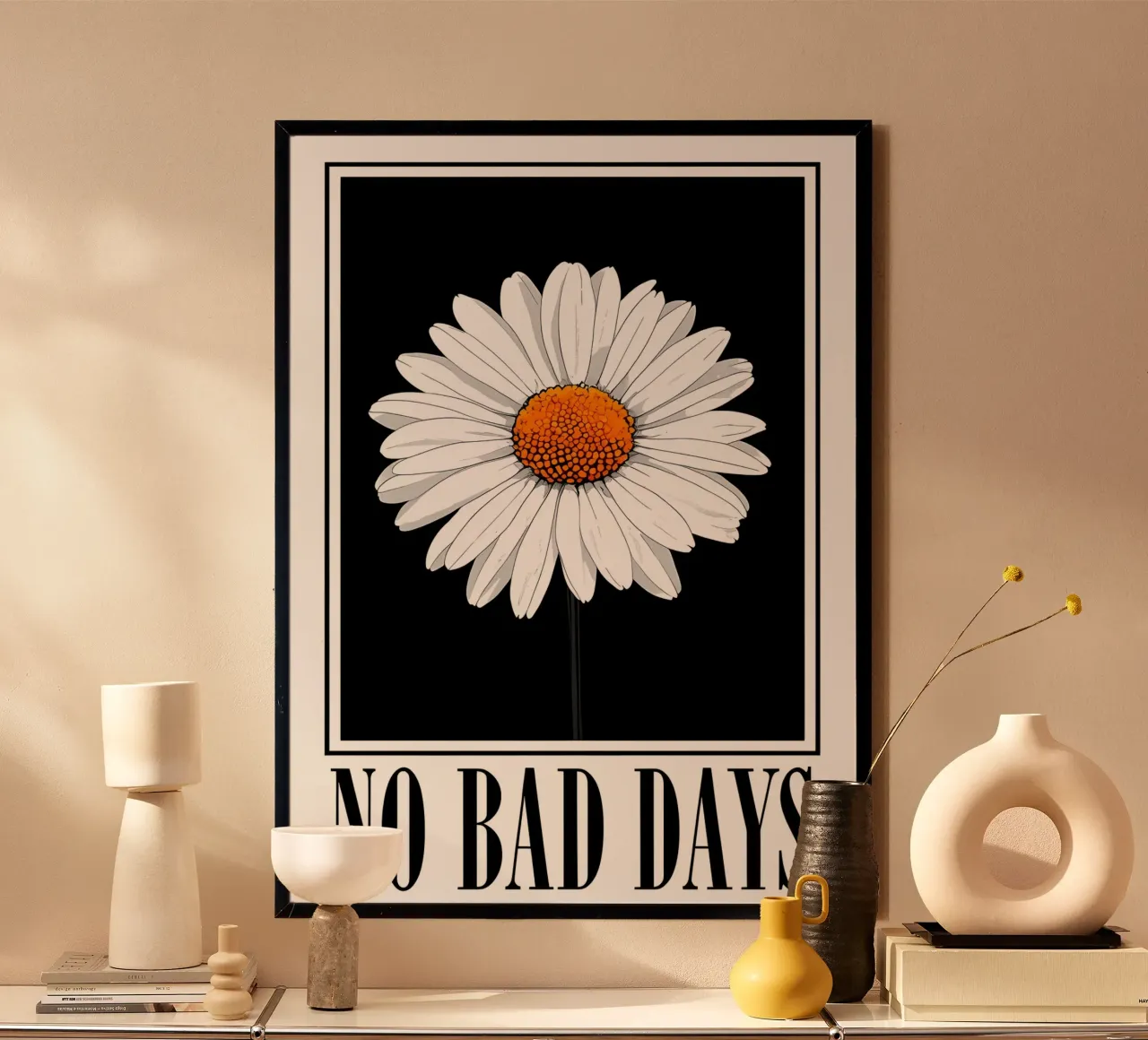 Niente giorni difficili Daisy carta hahnemühle da inspirational quote