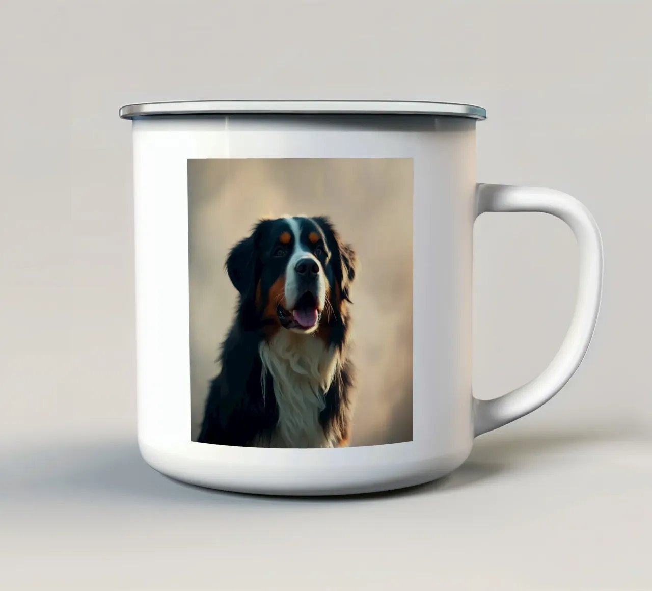 Bellissimo cane da montagna bernese #176 tazza in smalto da Yumis.Beargang.and.Me