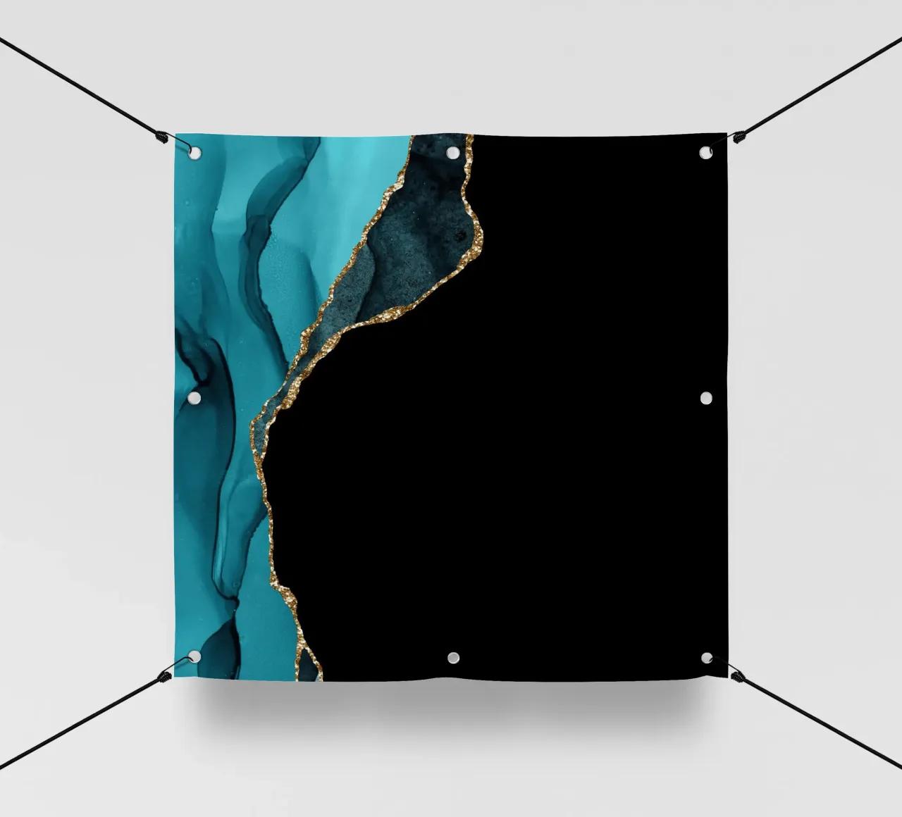 Texture agata oro e verde acqua 09 telo in pvc da Gemstone Textures