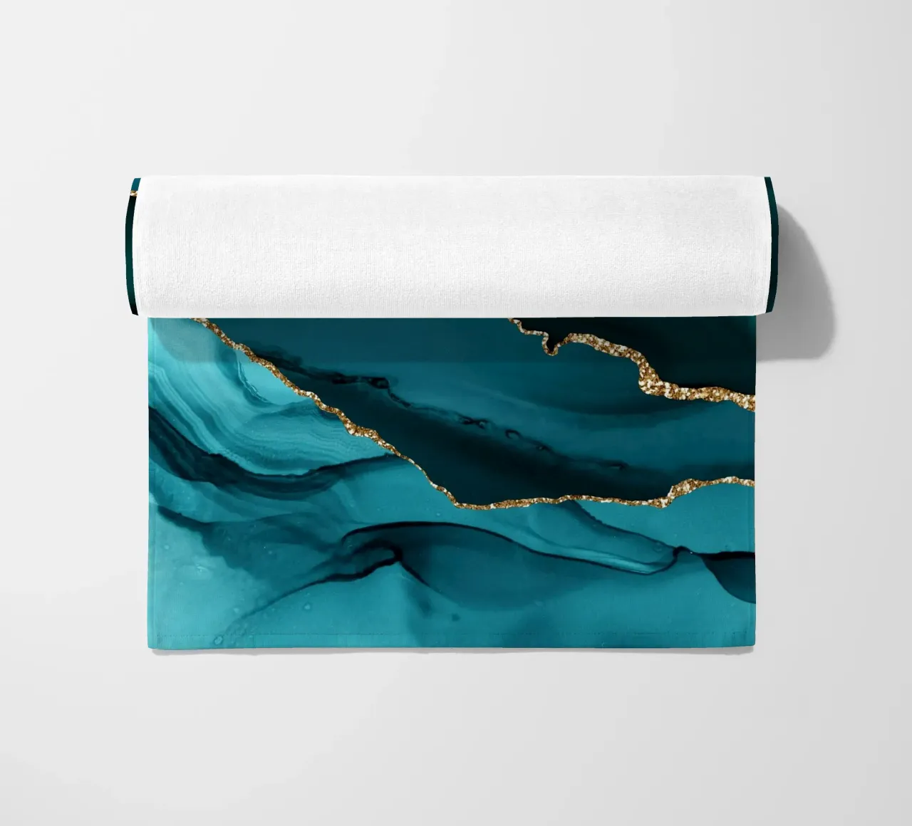 Texture agata oro e verde acqua 12 telo mare da Gemstone Textures