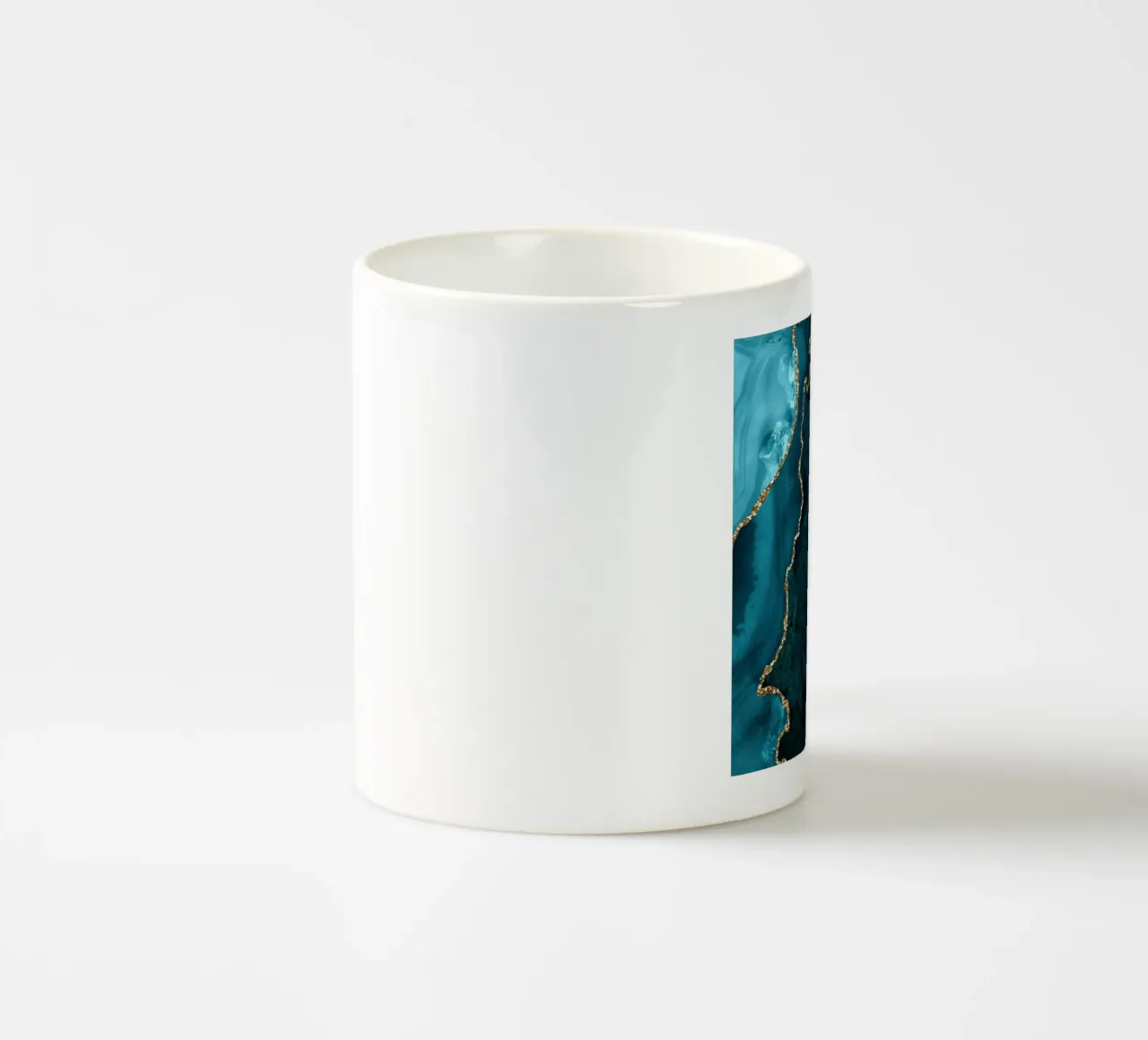 Texture agata verde e oro 18 tazza in ceramica da Gemstone Textures