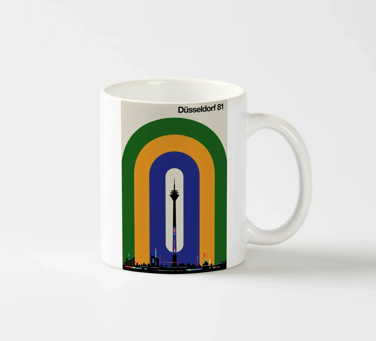 Düsseldorf 81 ceramic mug by Bo Lundberg