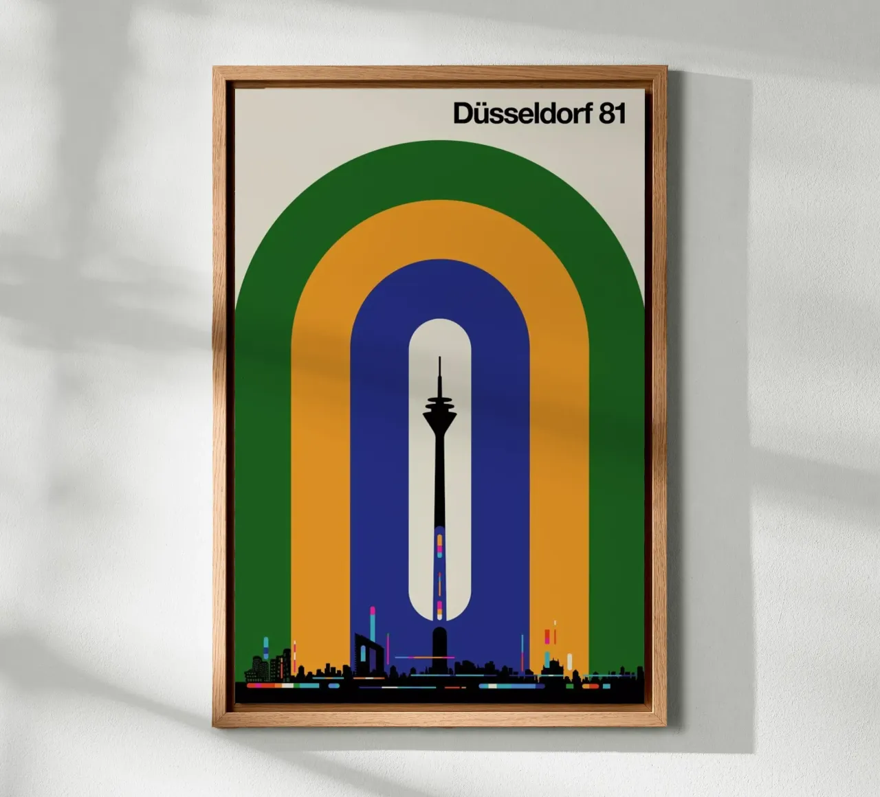 Düsseldorf 81 Leinwand von Bo Lundberg