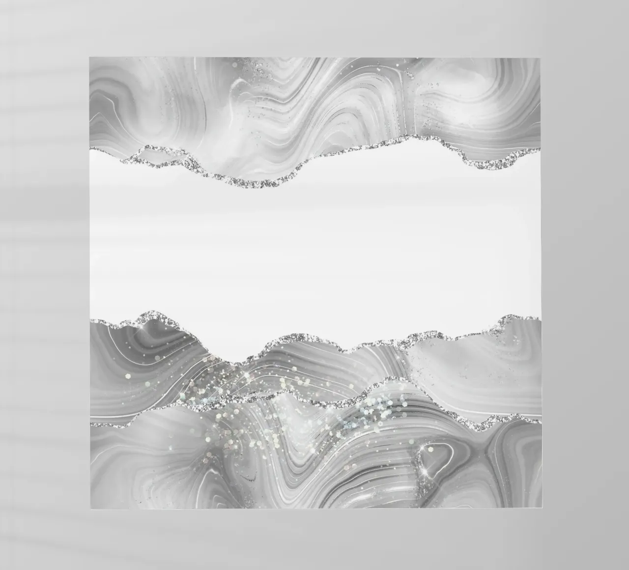 Ágata blanca y plateada purpurina textura 05 lámina retroiluminada de Gemstone Textures