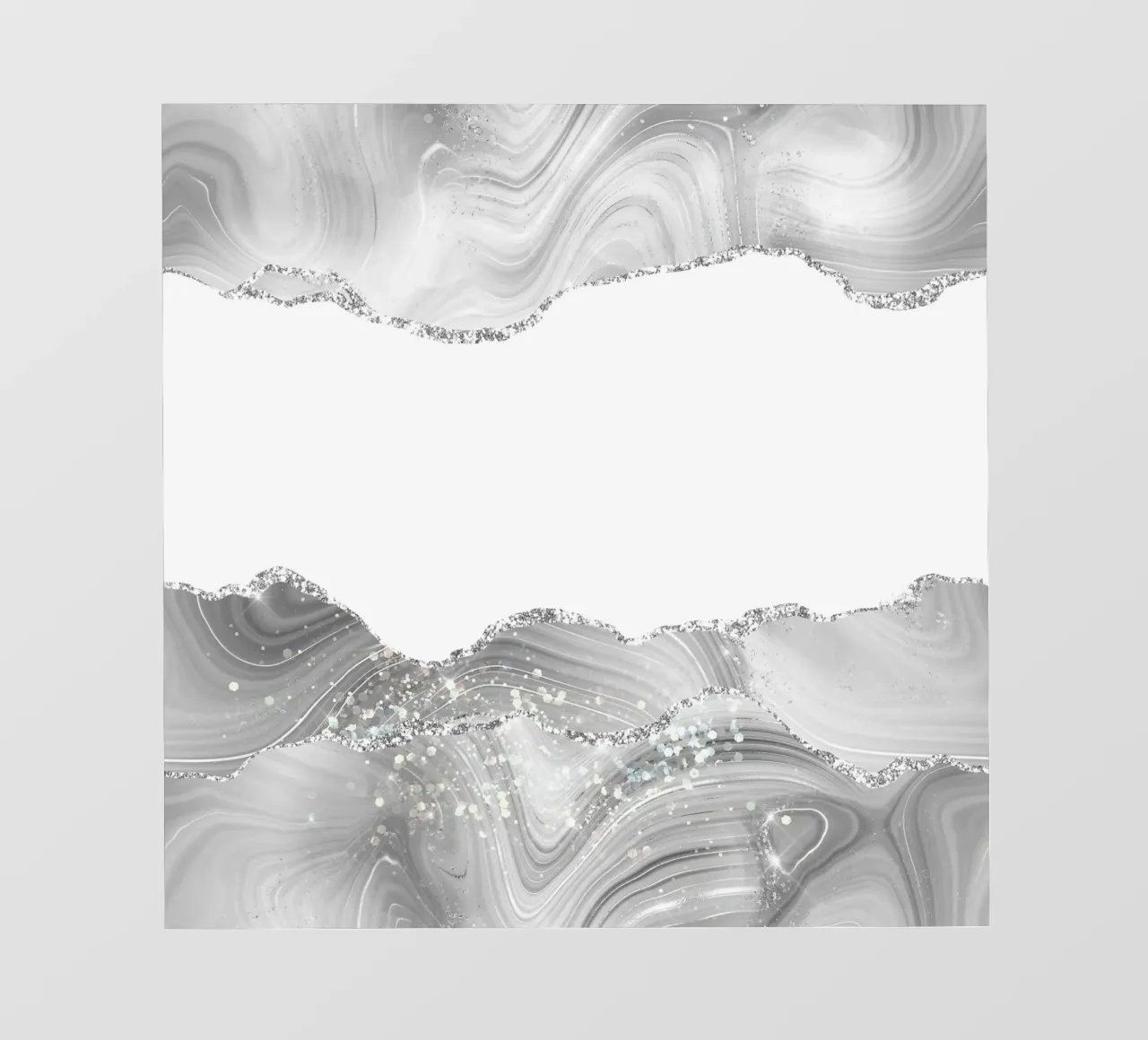 Agata glitterata bianca e argento Texture 05 telo in pvc da Gemstone Textures