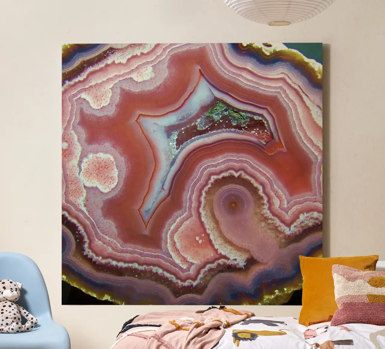 Agate Slice Texture 31 canvas by Gemstone Textures