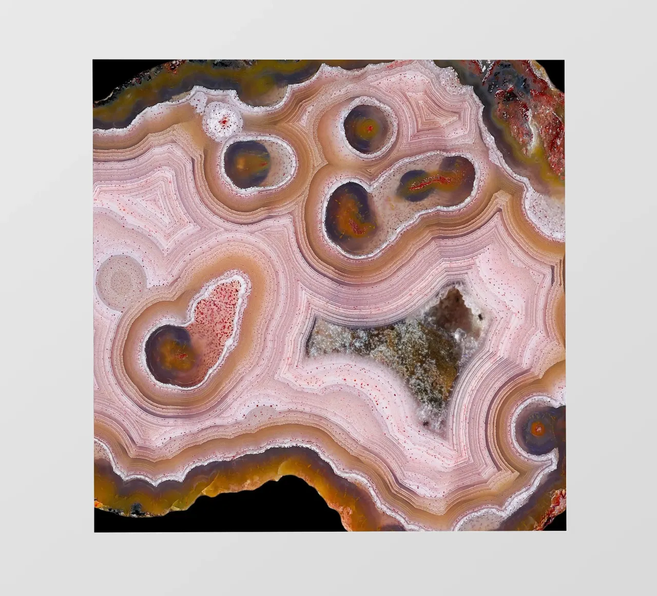 Texture fetta d'agata 33 telo in pvc da Gemstone Textures