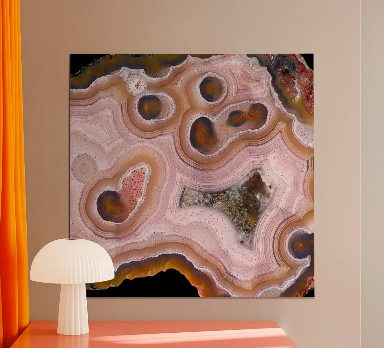 Texture fetta d'agata 33 poster da Gemstone Textures