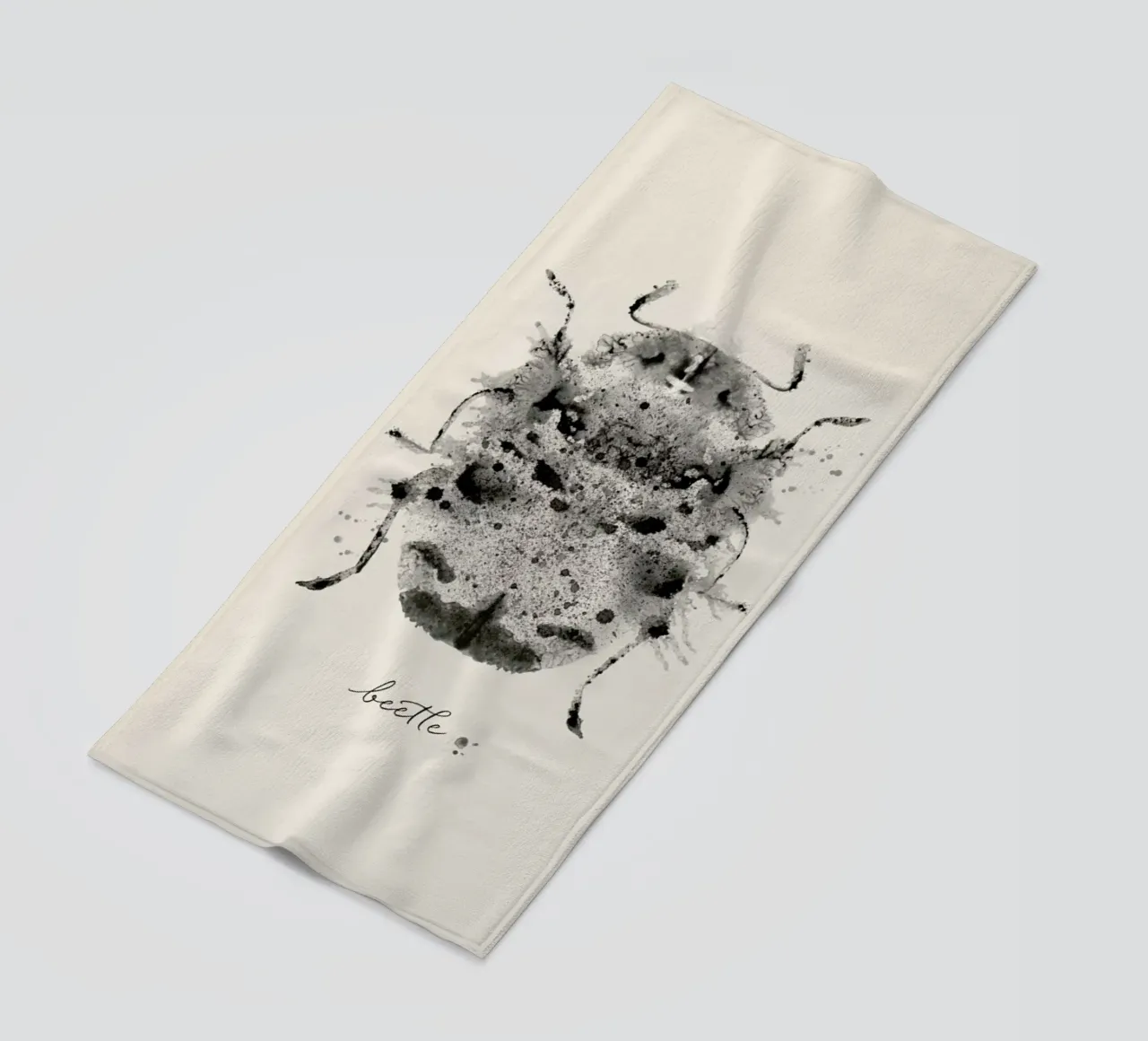 Ink Beetle Greyscale telo mare da Flora & Fauna