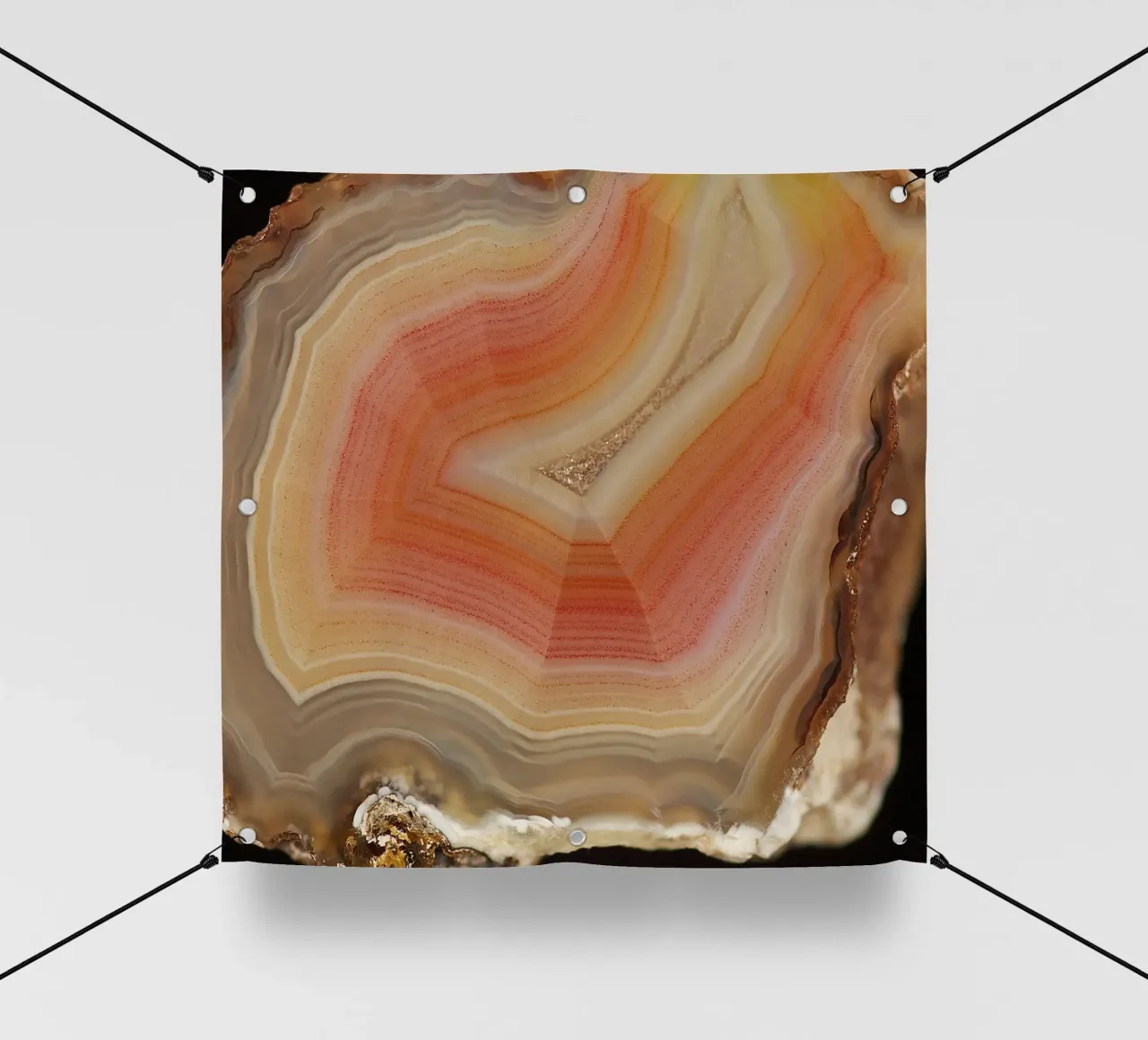 Texture fetta d'agata 35 telo in pvc da Gemstone Textures
