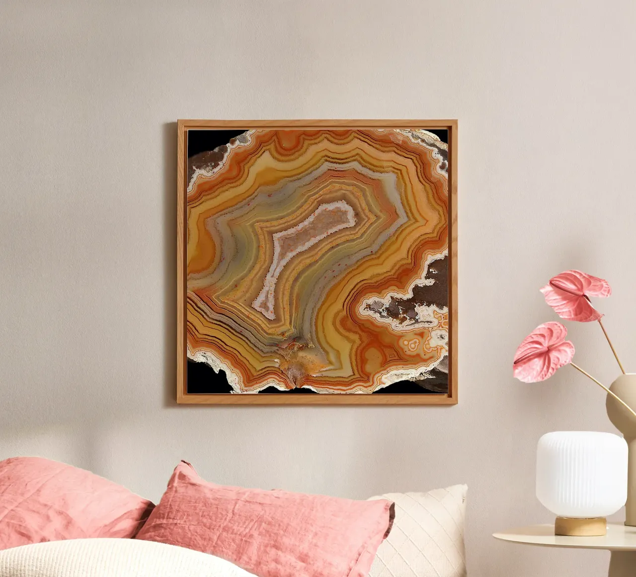Texture fetta d'agata 36 alluminio dibond da Gemstone Textures