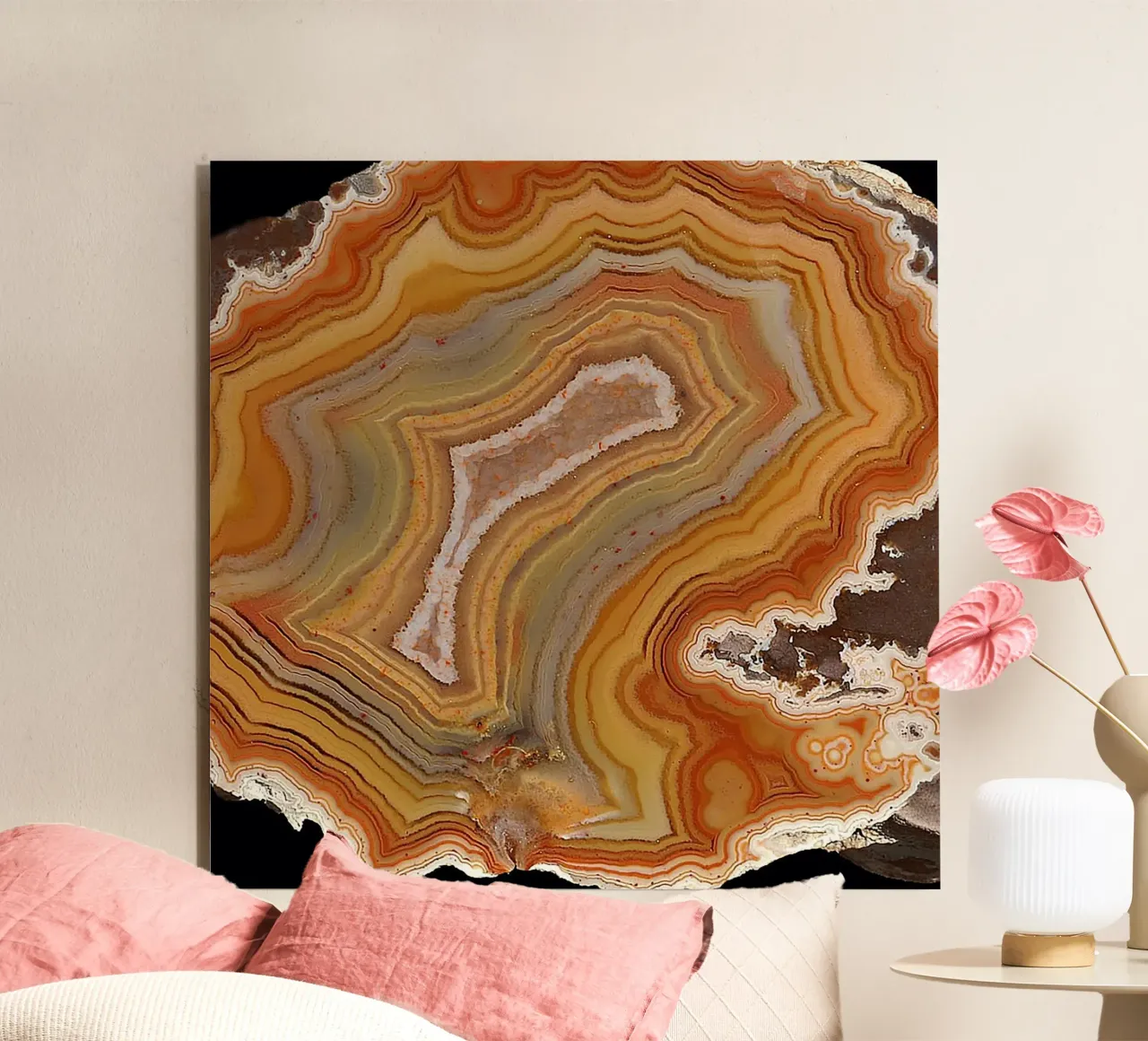 Texture fetta d'agata 36 alluminio dibond da Gemstone Textures
