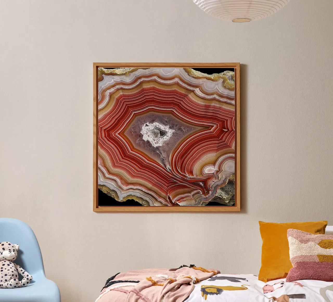 Texture fetta d'agata 37 alluminio dibond da Gemstone Textures