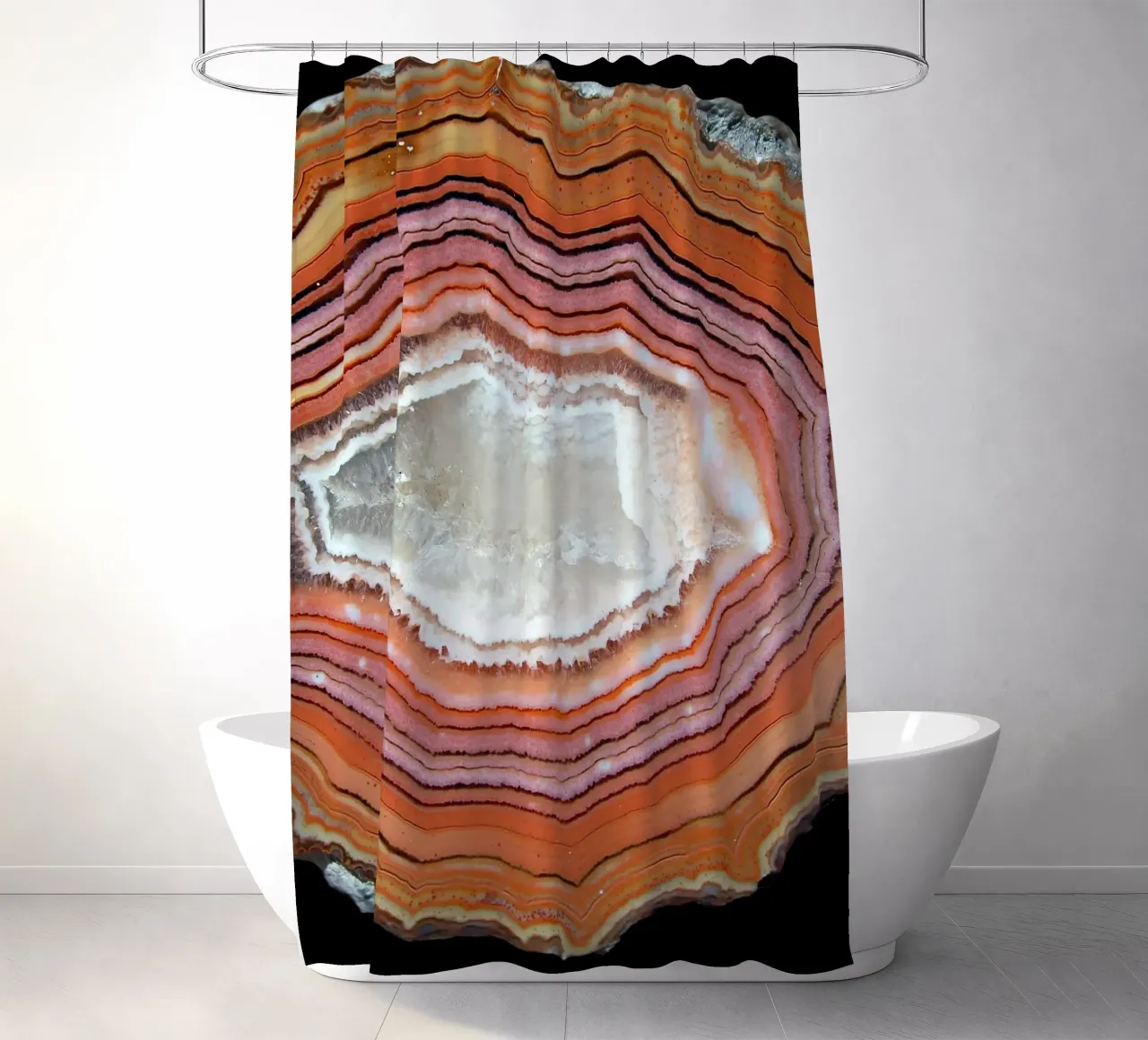 Texture fetta d'agata 38 tenda da doccia da Gemstone Textures