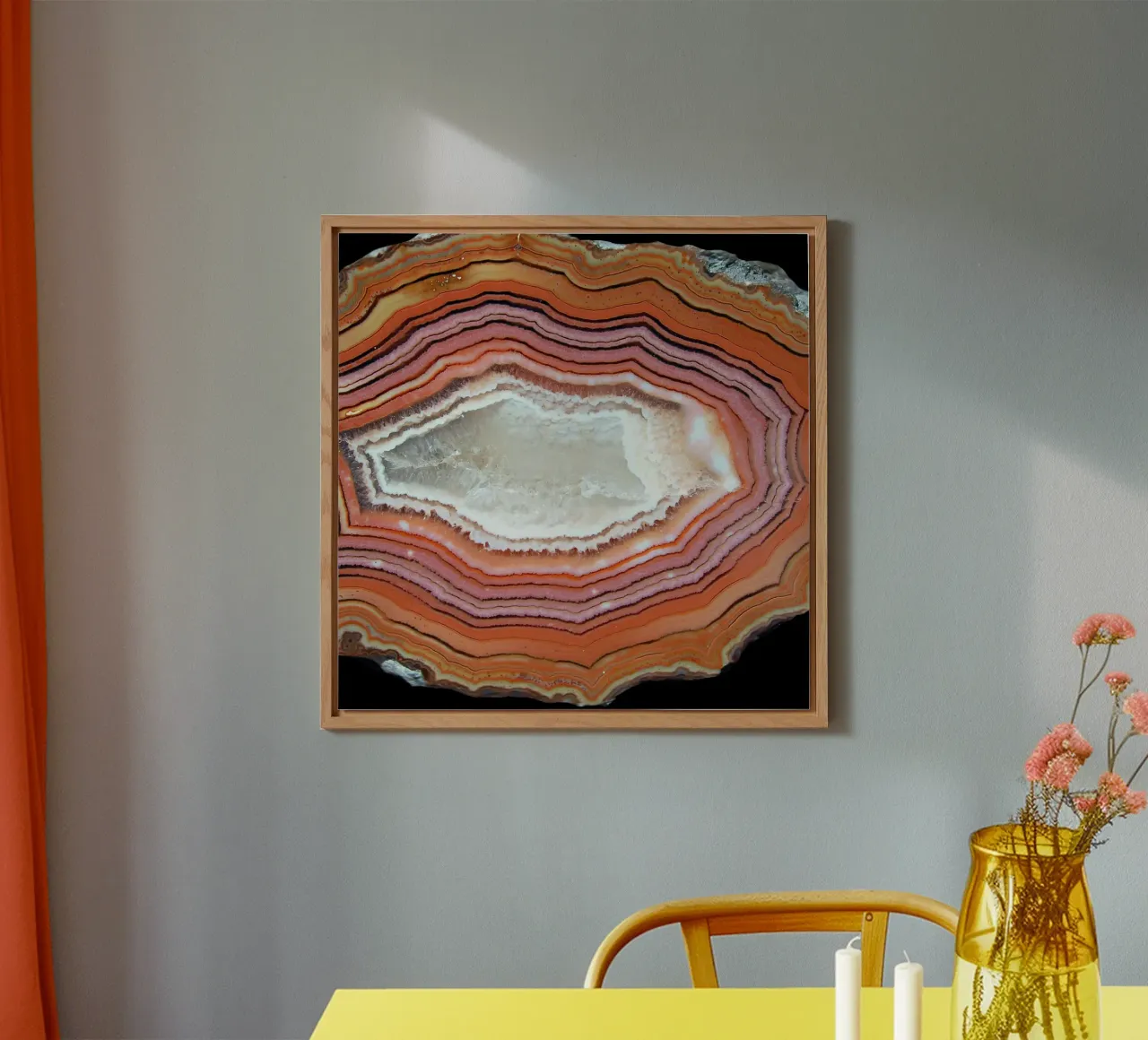 Texture fetta d'agata 38 alluminio dibond da Gemstone Textures