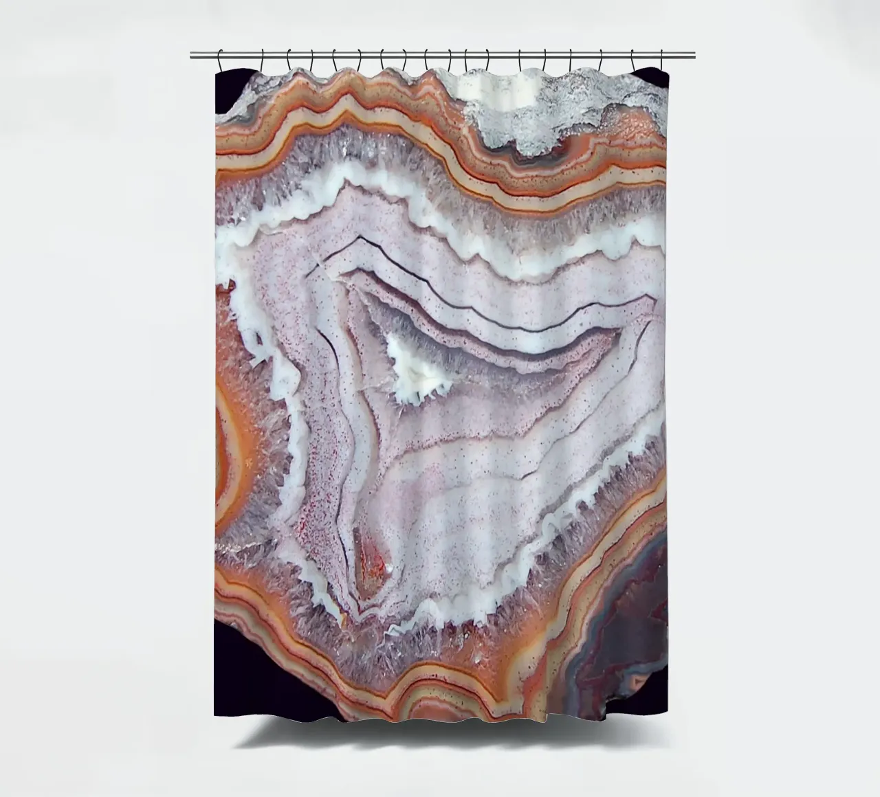 Texture fetta d'agata 39 tenda da doccia da Gemstone Textures