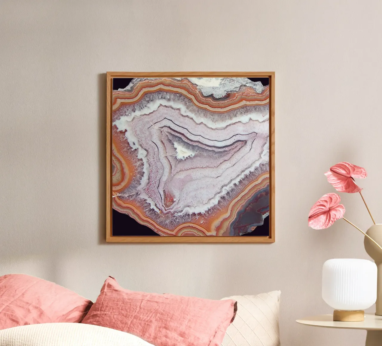 Texture fetta d'agata 39 alluminio dibond da Gemstone Textures