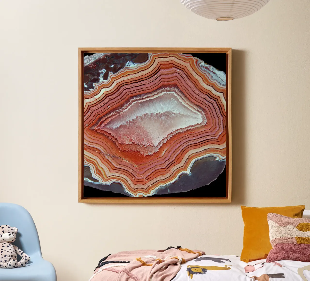 Texture fetta d'agata 40 tela con Cornice a cassetta da Gemstone Textures
