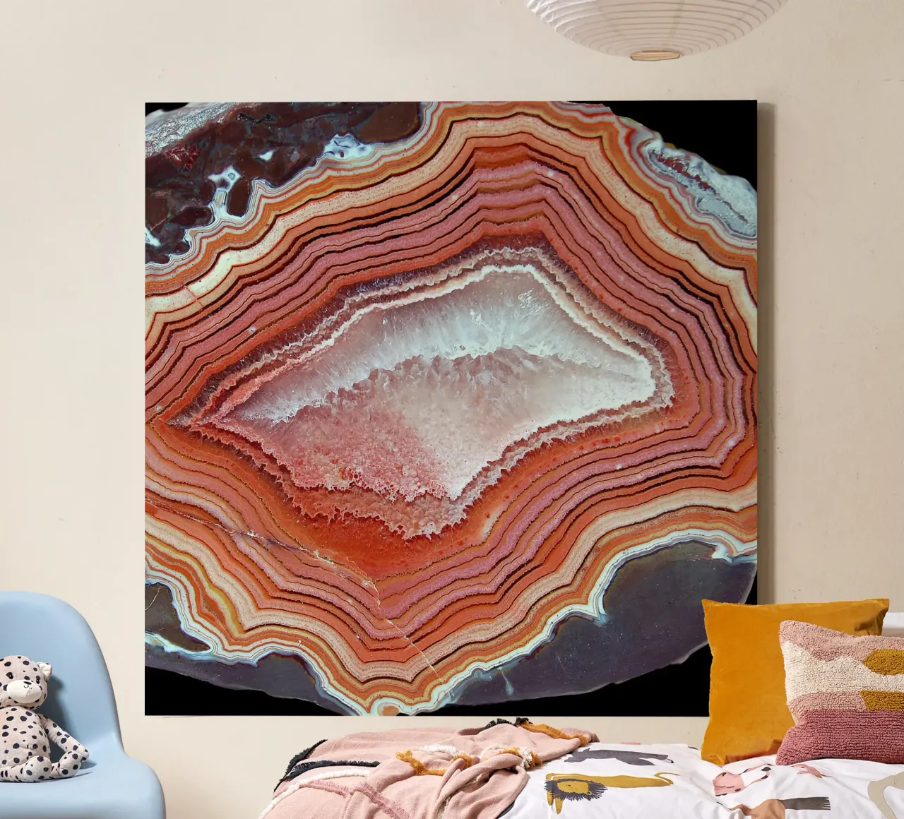 Texture fetta d'agata 40 tela con Cornice a cassetta da Gemstone Textures
