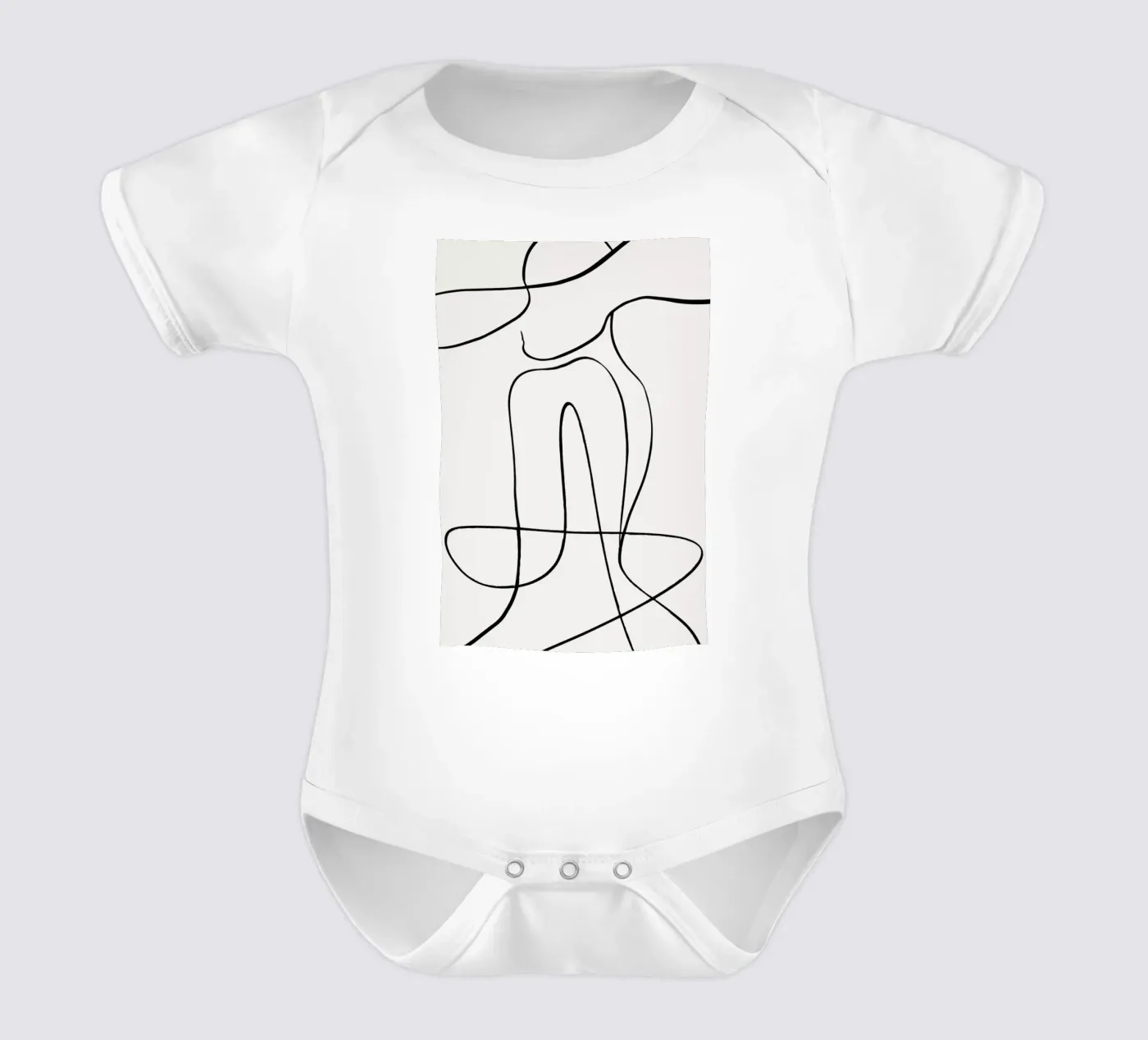 Icon 2 short-sleeve baby romper by Graphite