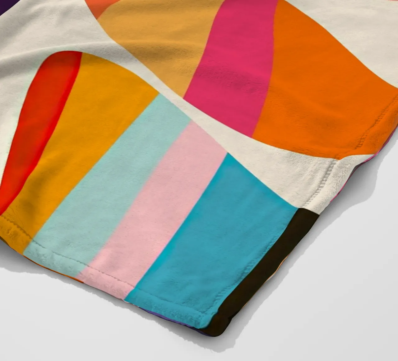 Pietre astratte a strisce colorate | Pittura digitale coperta in pile da Autofocus