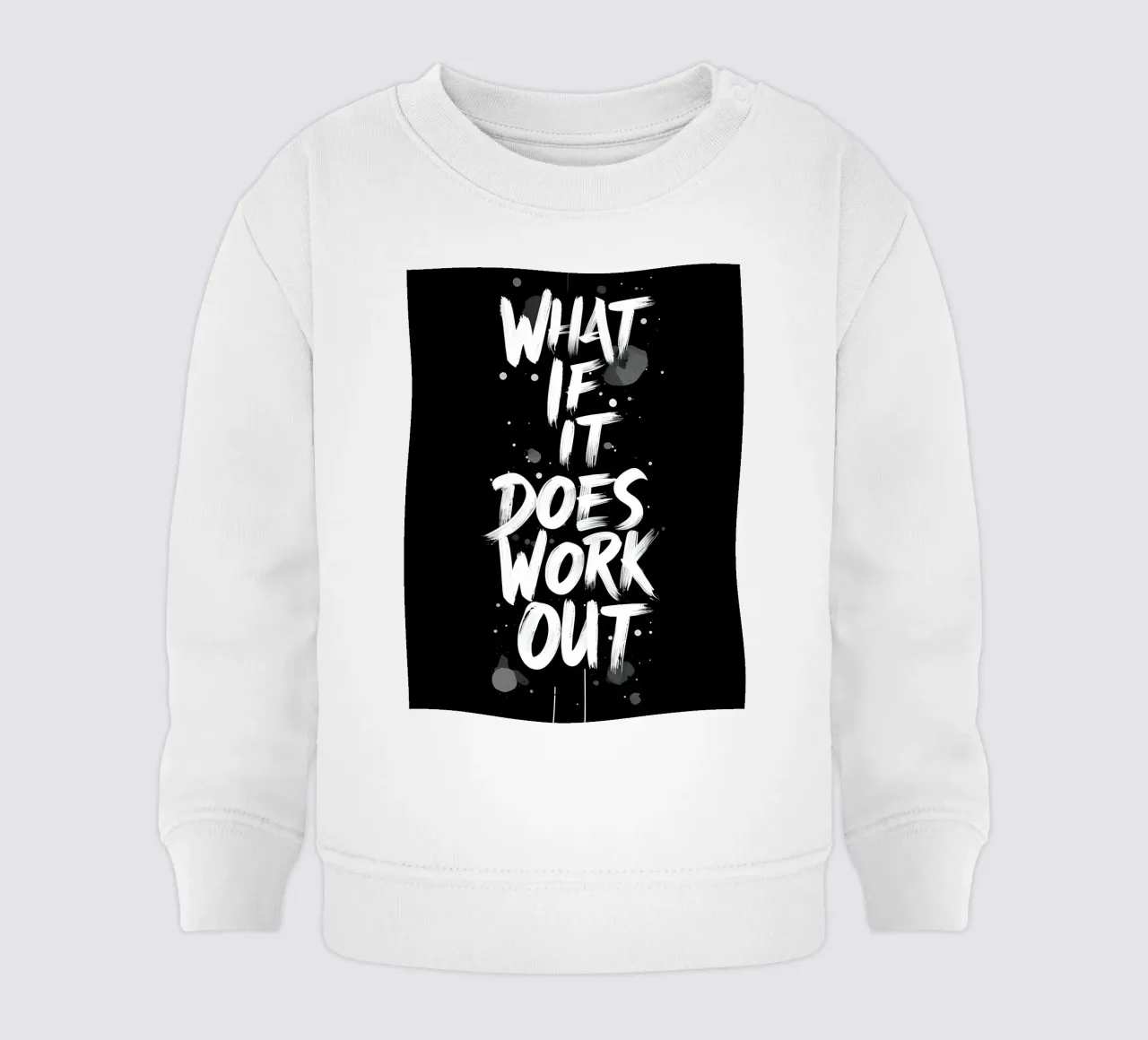 E se funziona? felpa neonato da inspirational quote