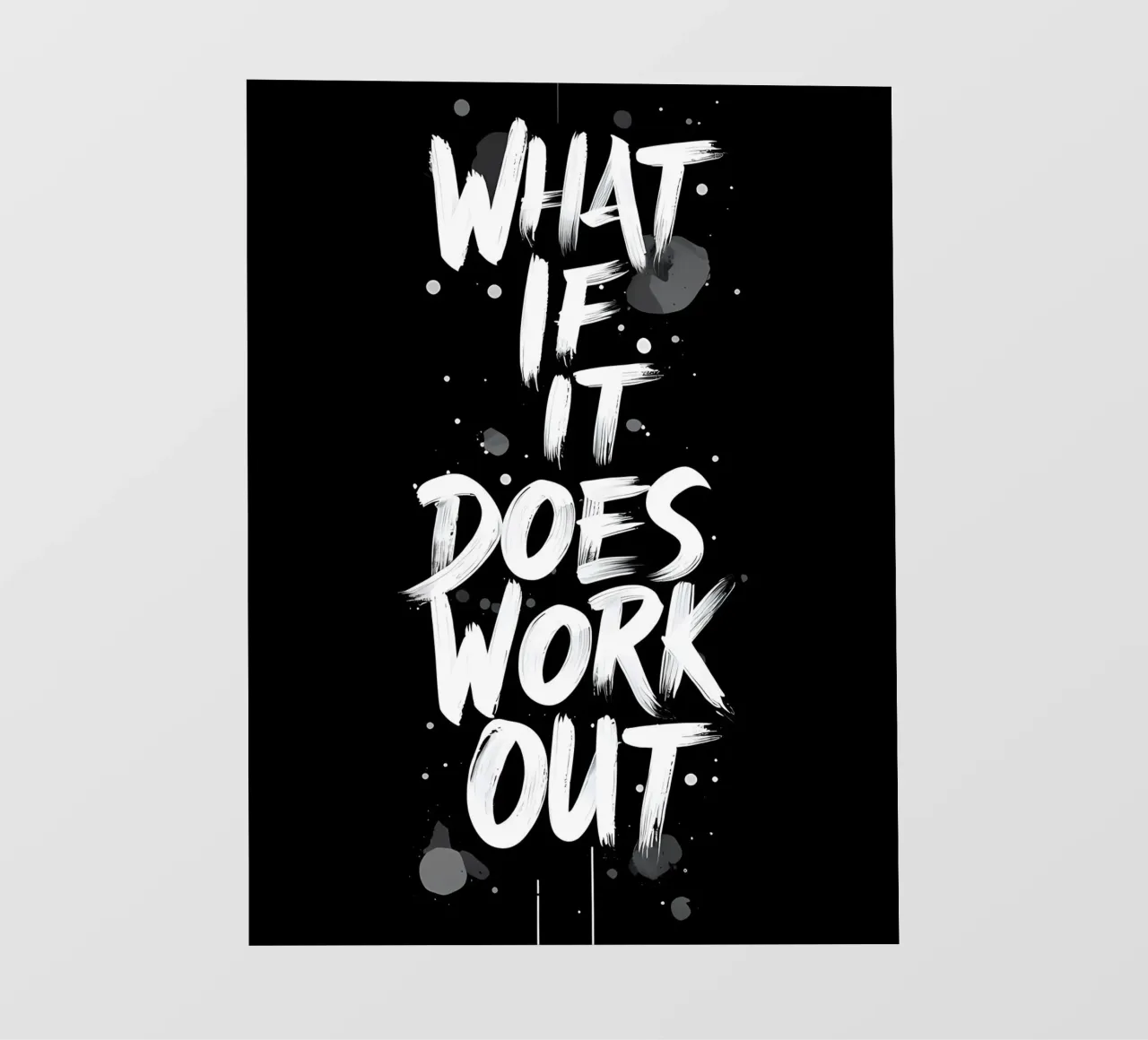 E se funziona? telo in pvc da inspirational quote